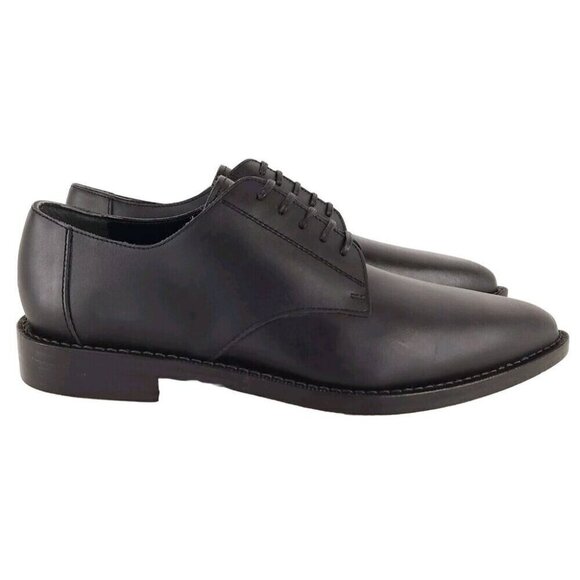 COMME des GARCONS HOMME PLUS Pointed Toe Leather Loafers 24 US 6 Black CDG New - Picture 3 of 9